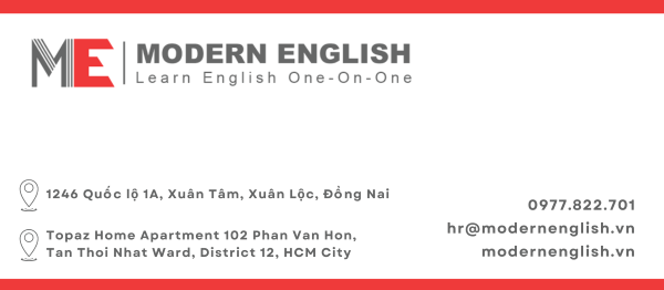 Địa chỉ Modern English bằng tiếng Anh